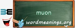 WordMeaning blackboard for muon